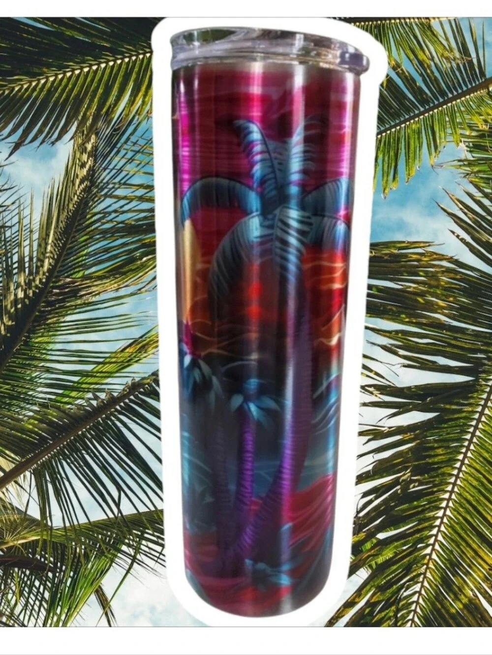 3D Art Palm Trees 30oz Tumbler 🎉sale